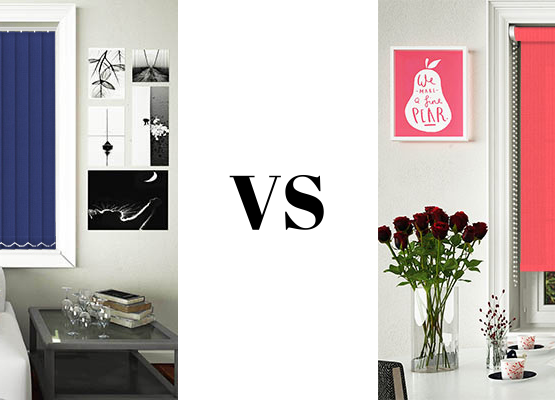 Roller Blinds vs. Vertical Blinds