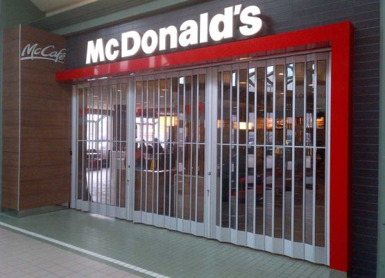 security doors for restaurant and cafe