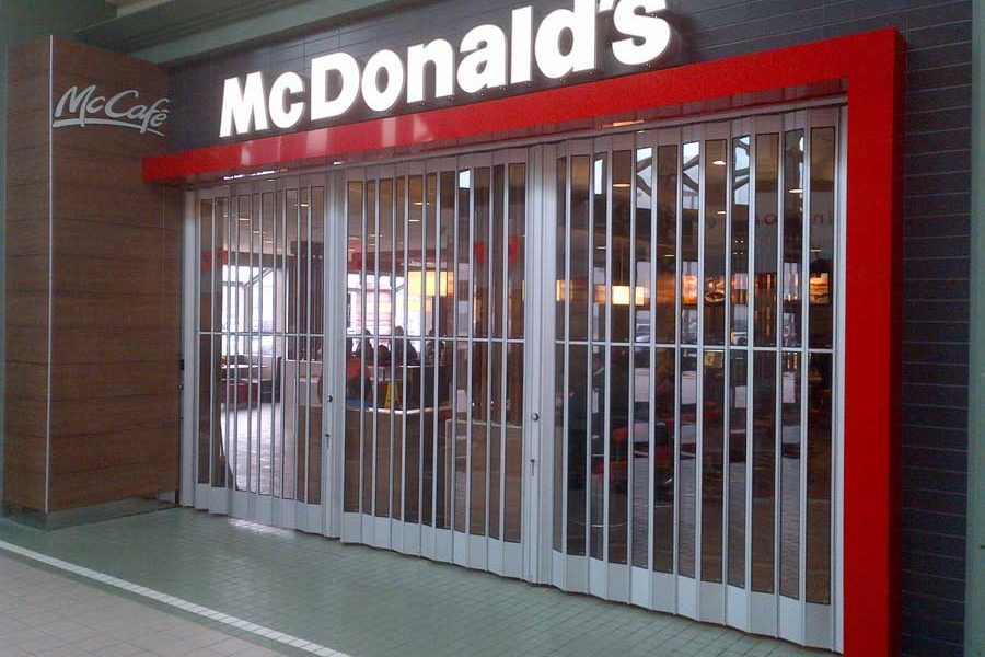 security doors for restaurant and cafe